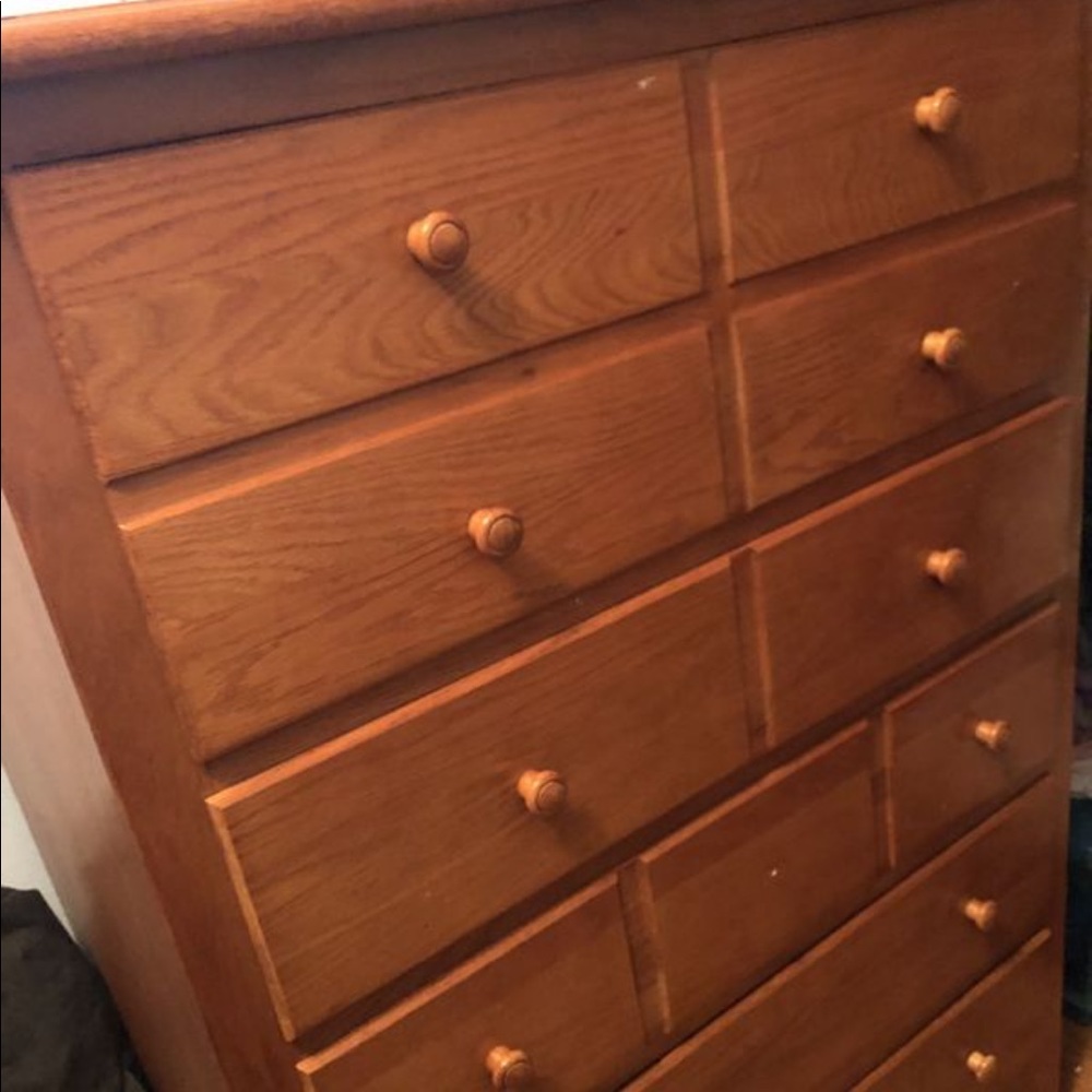 Dresser and mirror set